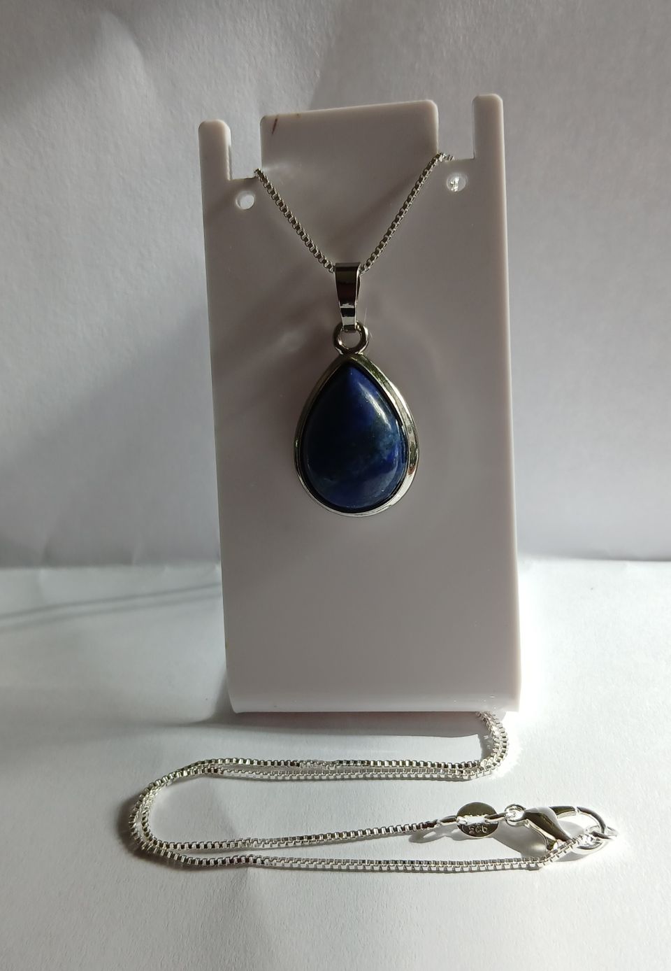 Lapis Lazuli Kivipisara & 925 Venetsiaketju