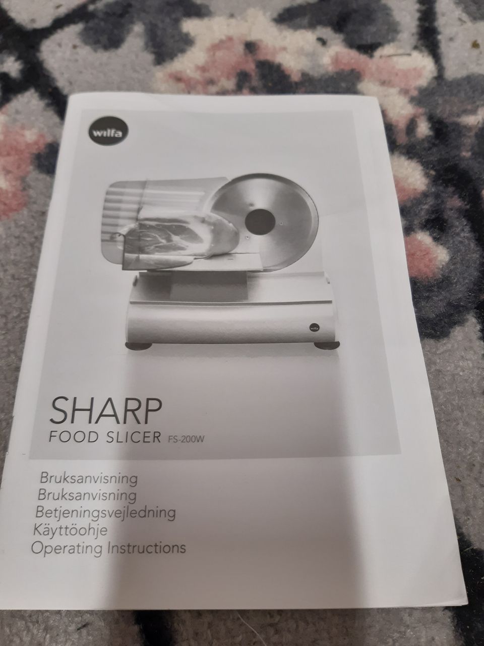 Wilfa sharp food slicer