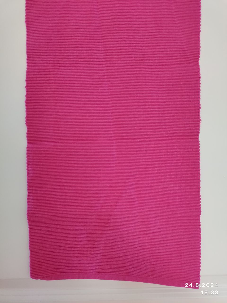 Pinkki kaitaliina 32 x 112 cm