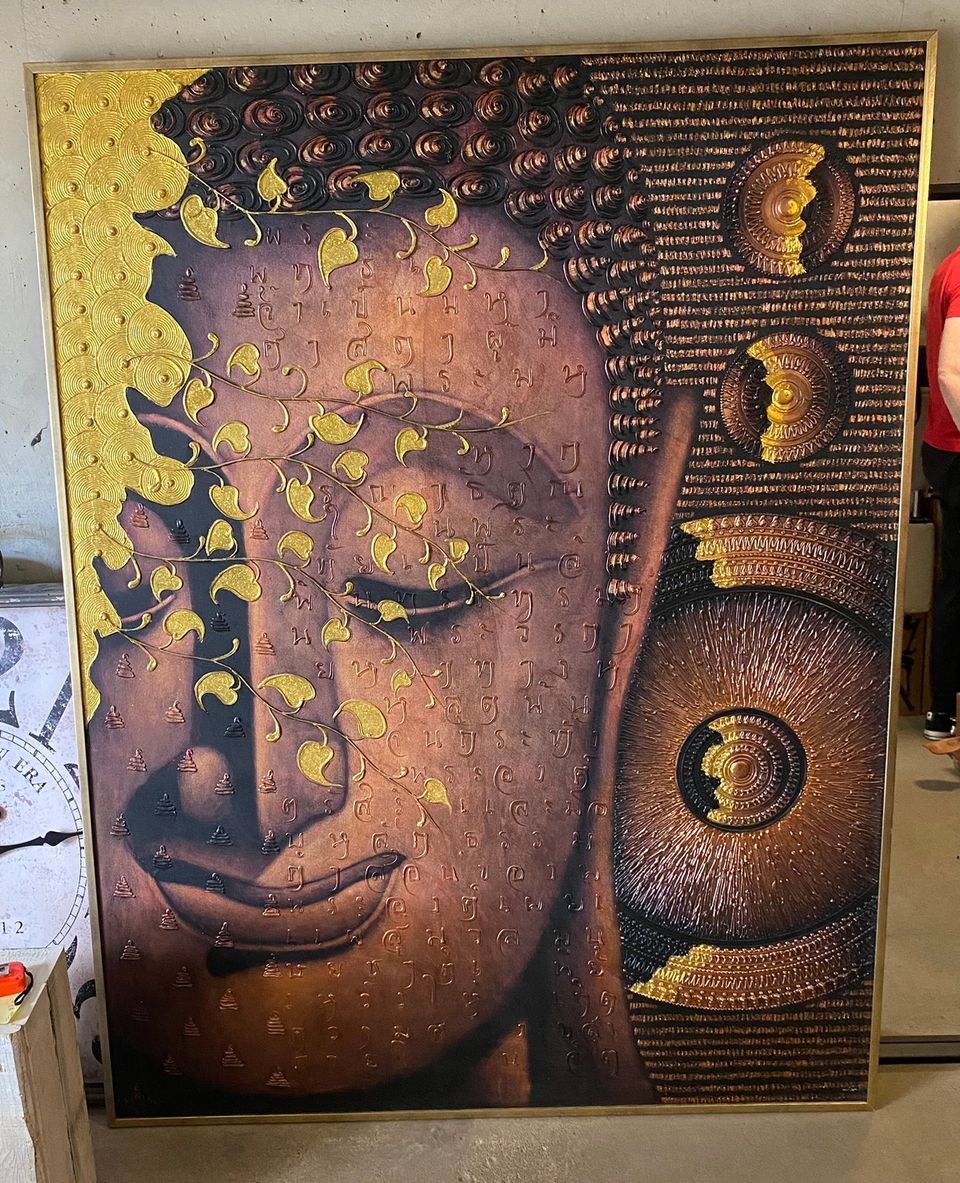 Iso Buddha-taulu 133x172cm. En lähetä.