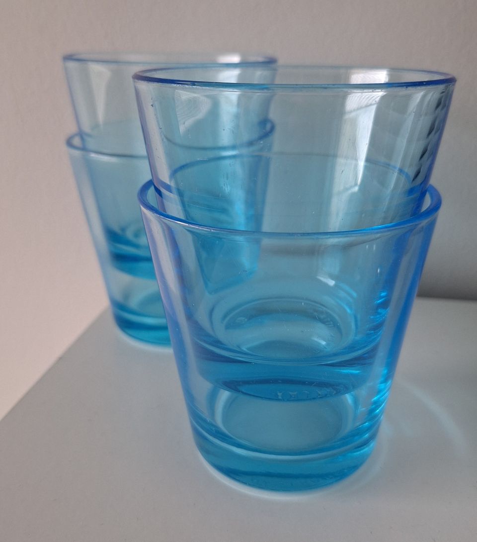 Iittala Kartio laseja 4 kpl, vaaleansininen