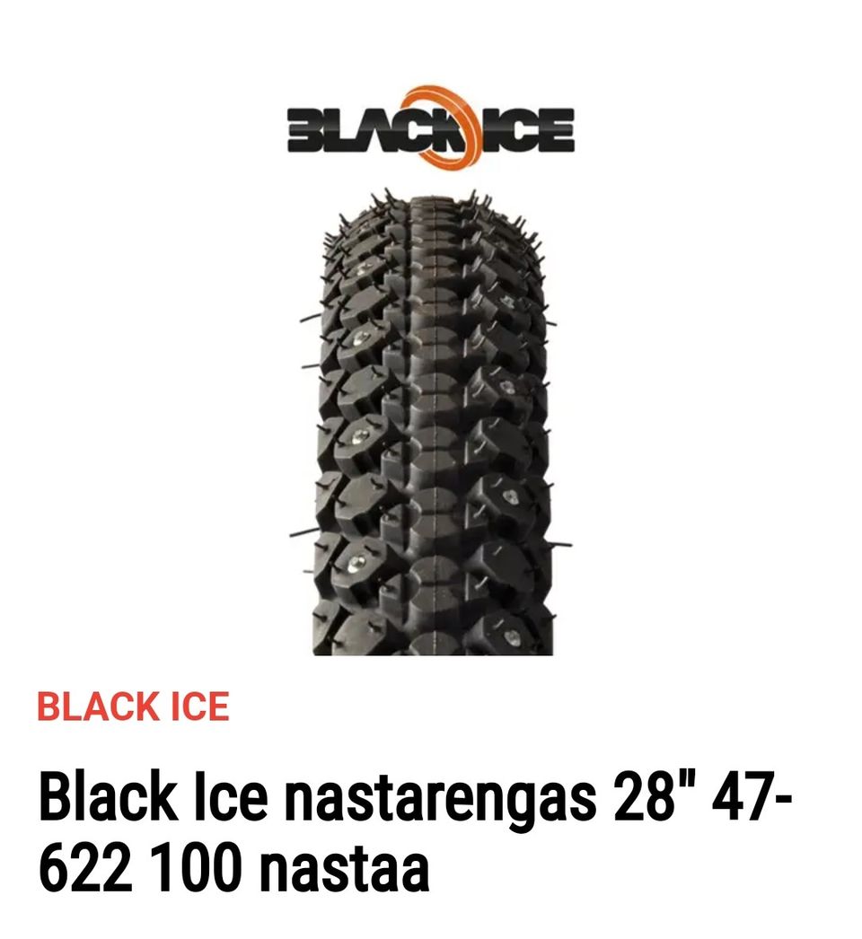 Black Ice nastarenkaat polkupyörään