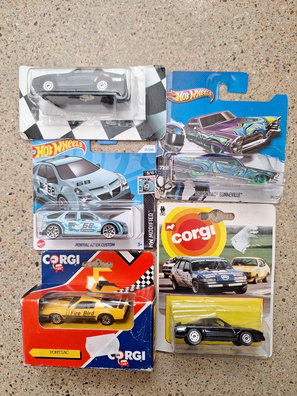 5x Pontiac Hot Wheels Corgi Zylmex