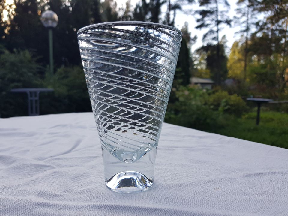 Löytö yhteistyö Karhula-Iittala Wirkkala-Vesanto-Sappinen maljakko 1950 luku