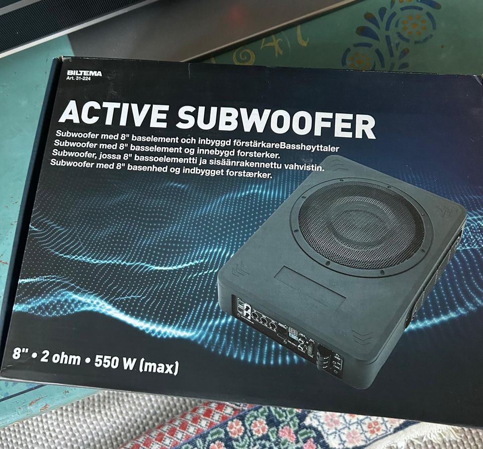 Uusi Biltema Active Subwoofer