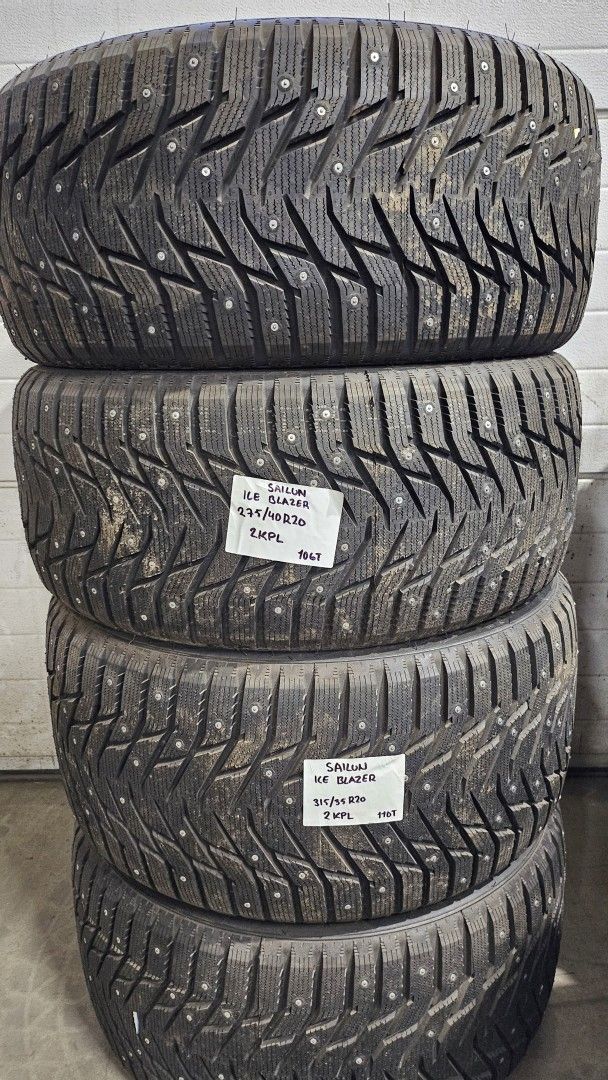 Nastarenkaat 315/35R20 ja 275/40R20 Sailun