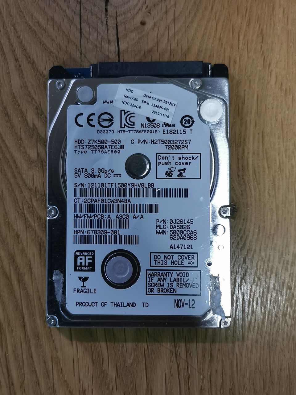 HDD 500gb Sata