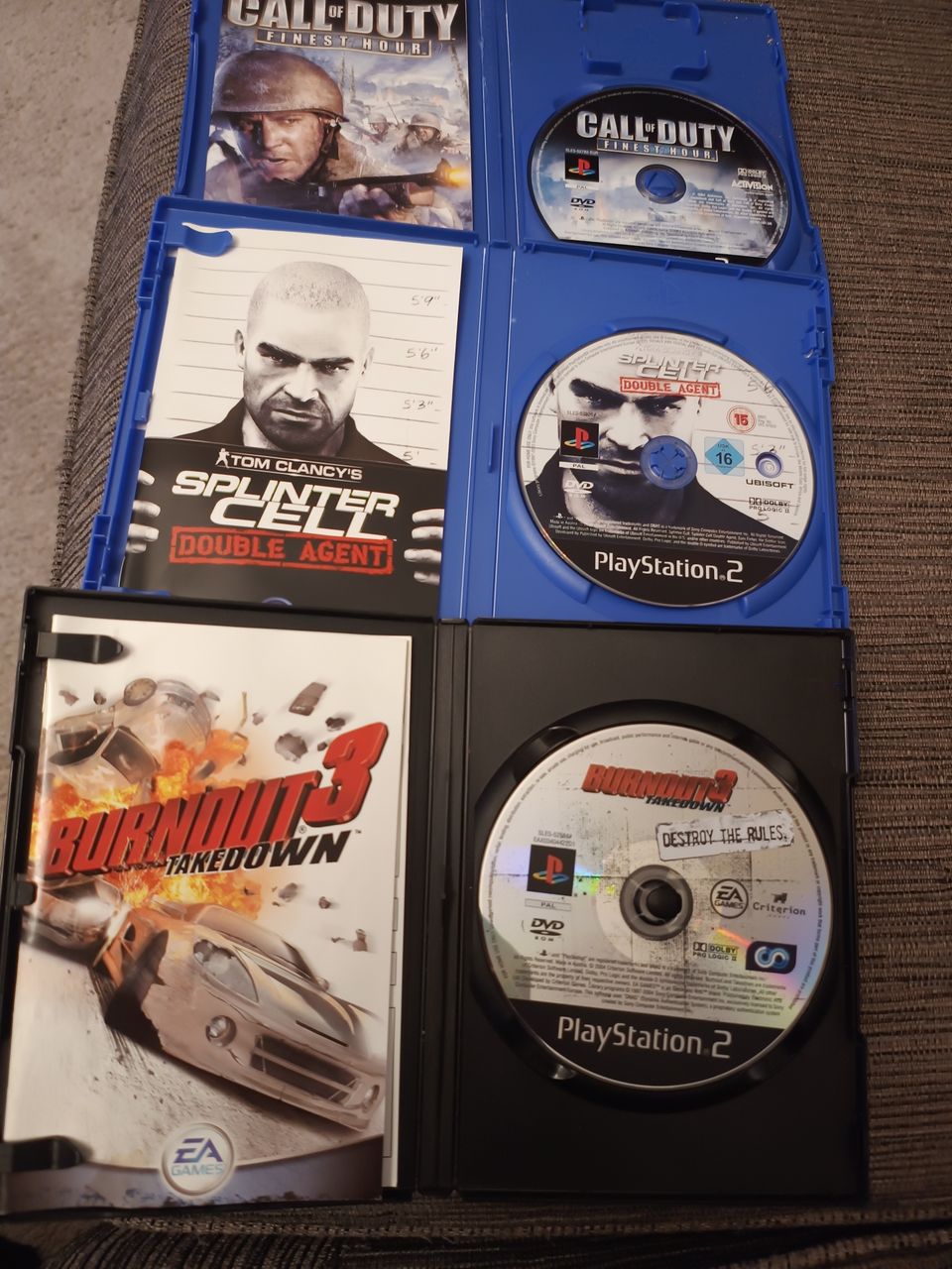 Playstation 2 pelejä 3 kpl