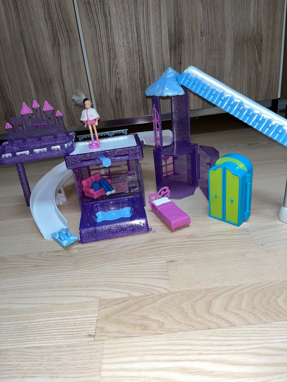 Polly Pocket ski resort vintage setti