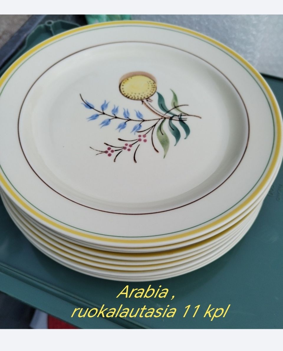 Arabian käsimaalatut lautaset