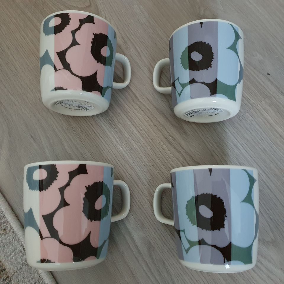 Uusi Marimekko Unikko Ralli muki 4 dl