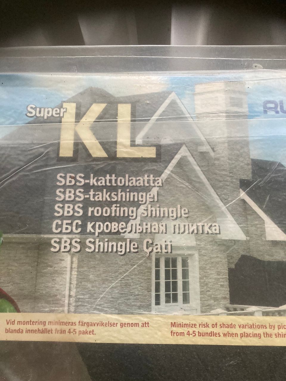 SBL- Kattolaattaa ja räystäs/harjalevyä