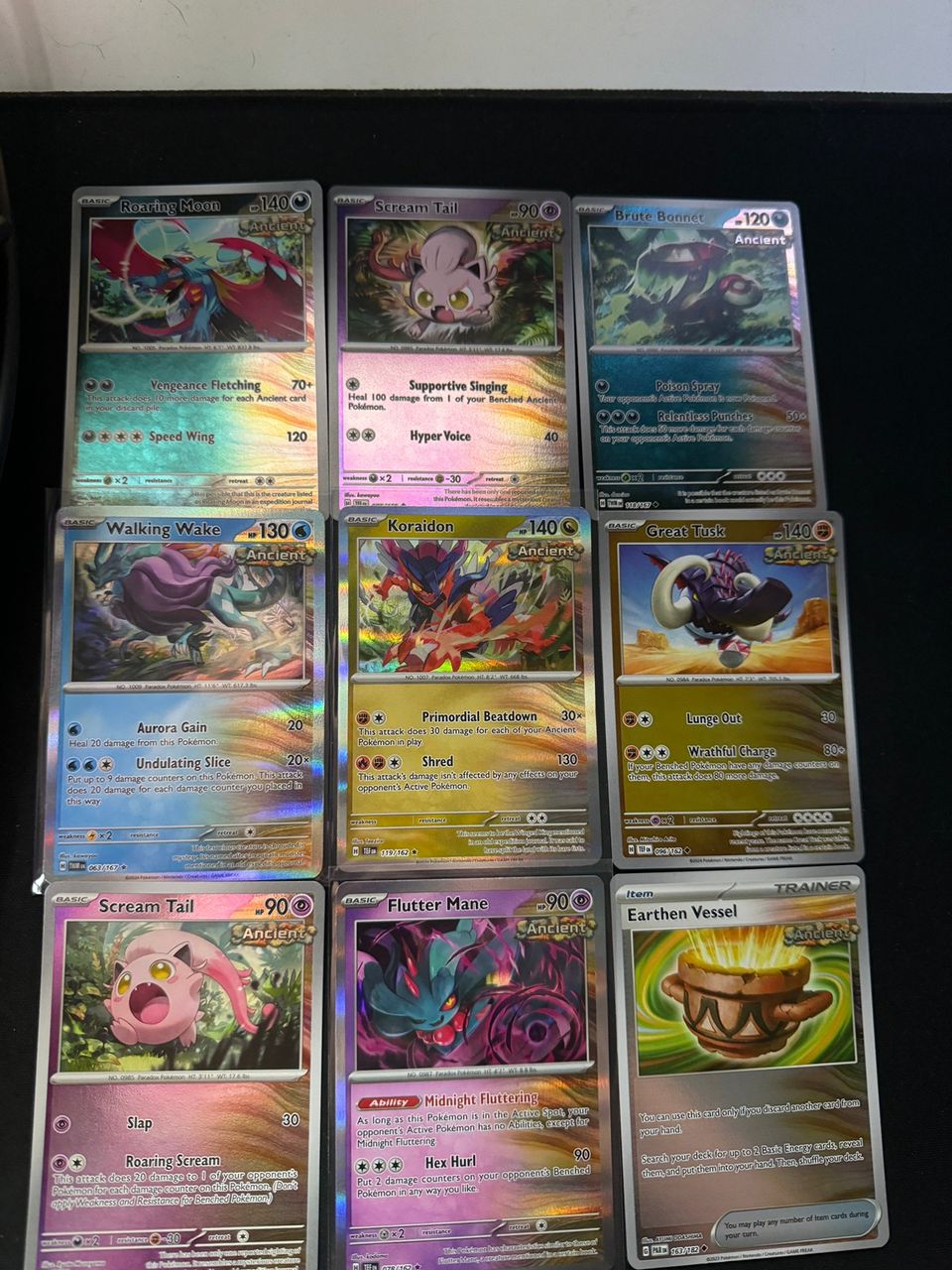 9kpl Ancient Pokemon holo kortteja