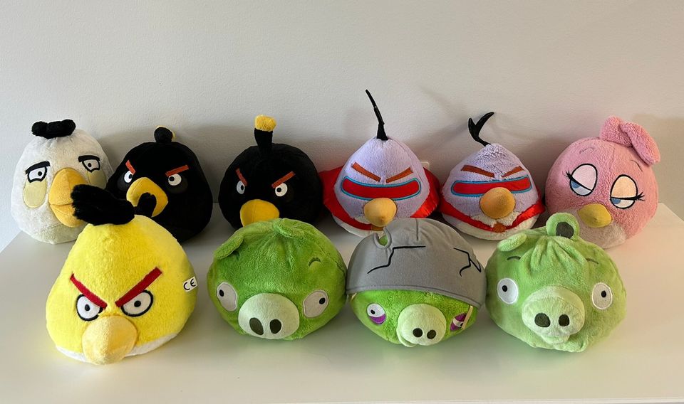 Angry birds pehmoja isot kokoiset