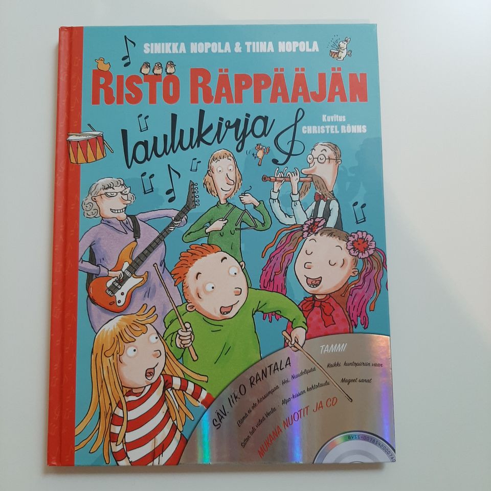 Risto Räppääjä ja Pakastaja-Elvi laulukirja+cd