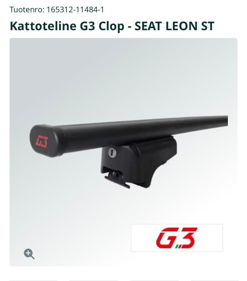 Kattotelineet G3 Clop