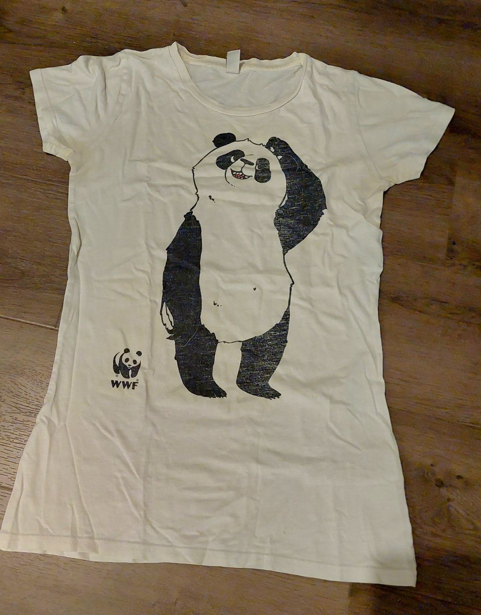 WWF valkoinen panda T-paita, s