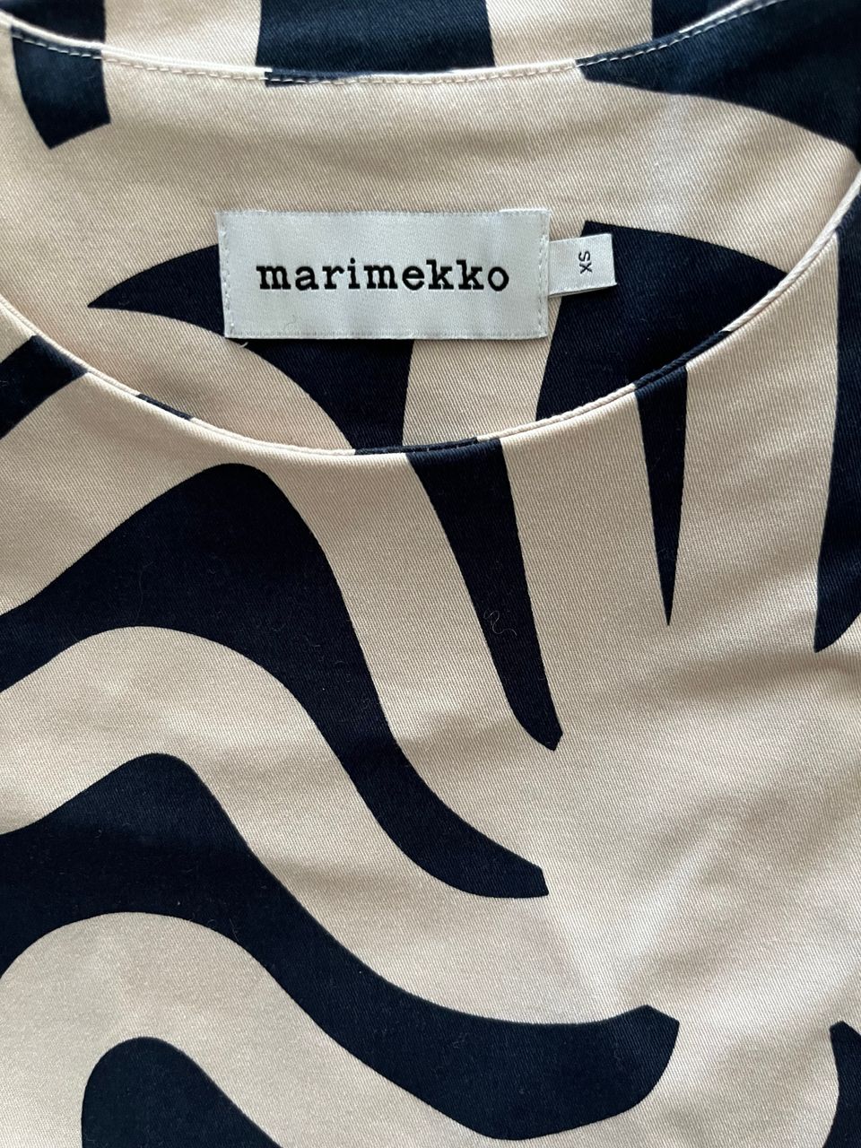 Marimekko-merkkinen puuvillamekko