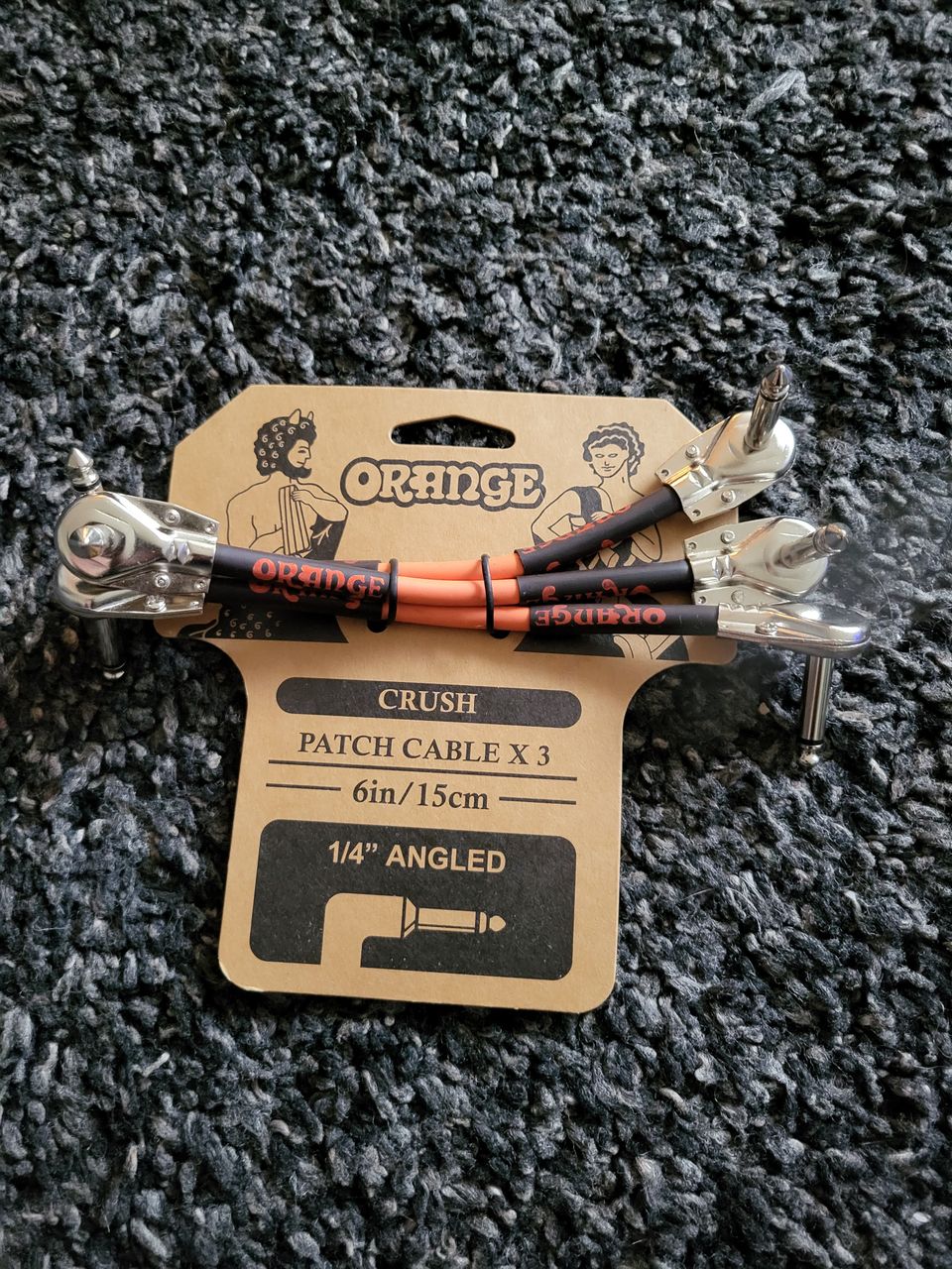 ORANGE CRUSH PATCH CABLE 15CM 3-PACK