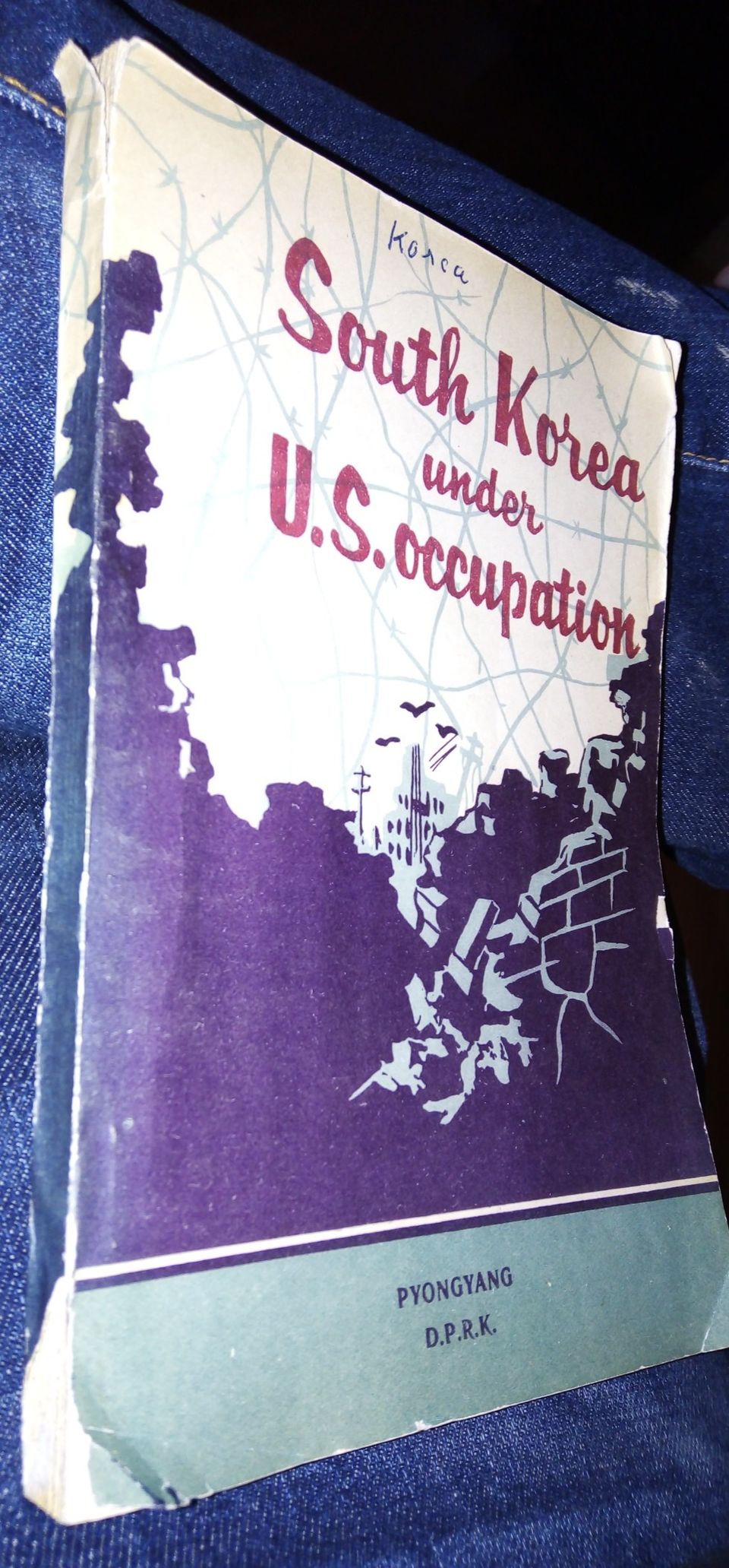 South Korea Under U.S. Occupation kirja Pohjois-Korea propaganda rare