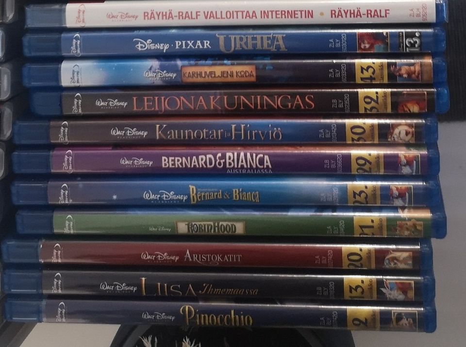 Disney bluray klassikoita