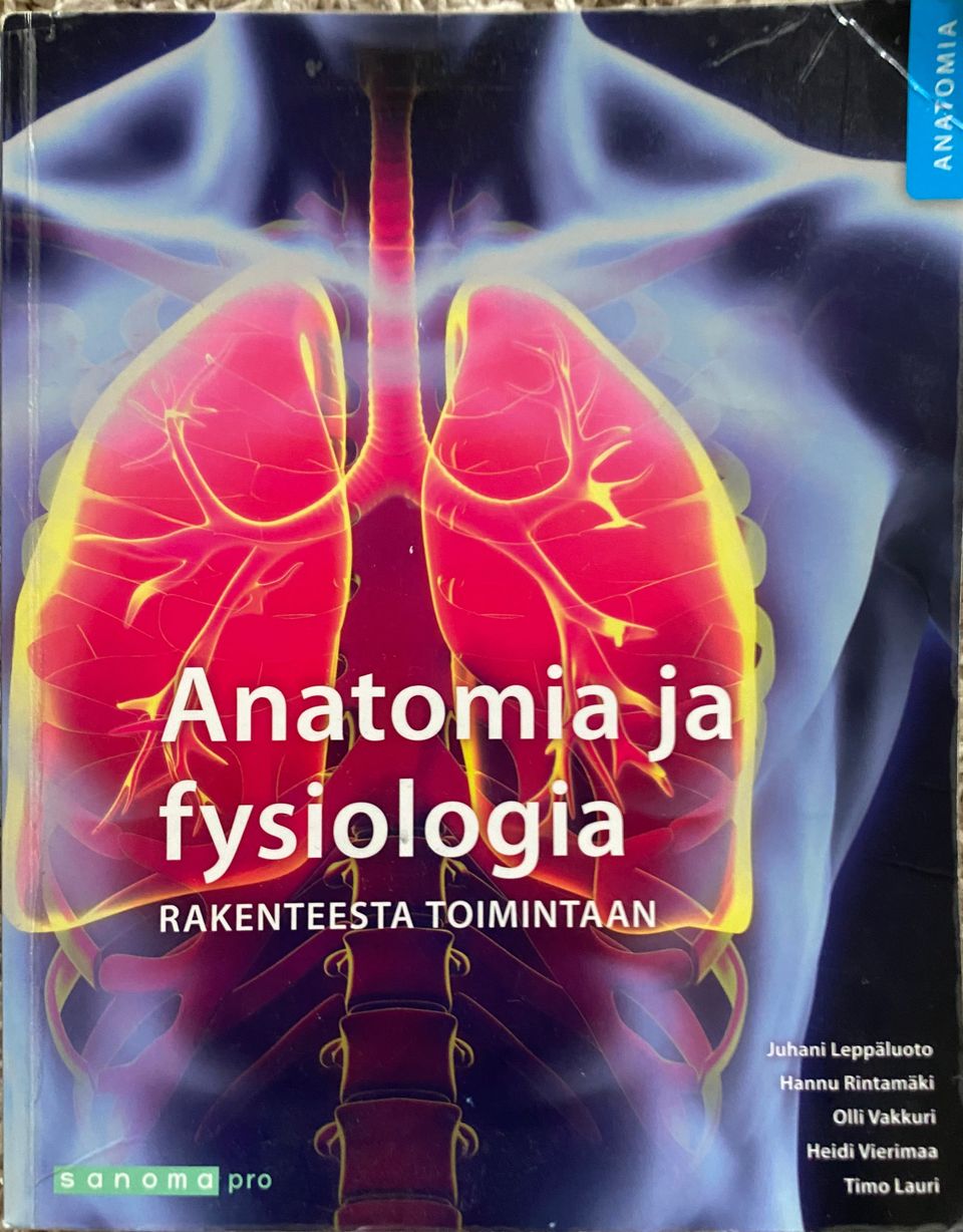 Anatomia ja fysiologia -kirja 2020