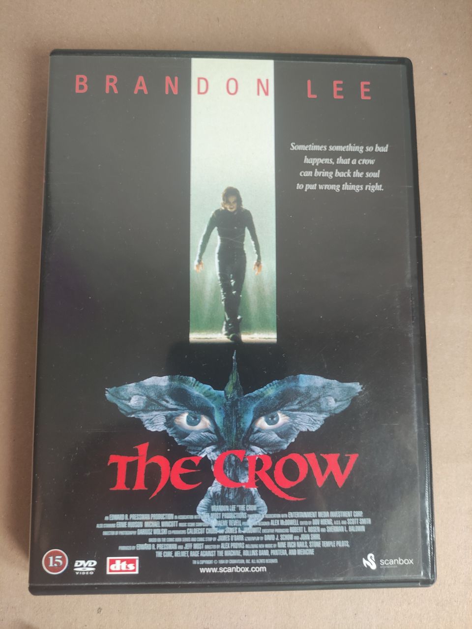 The Crow dvd Brandon Lee