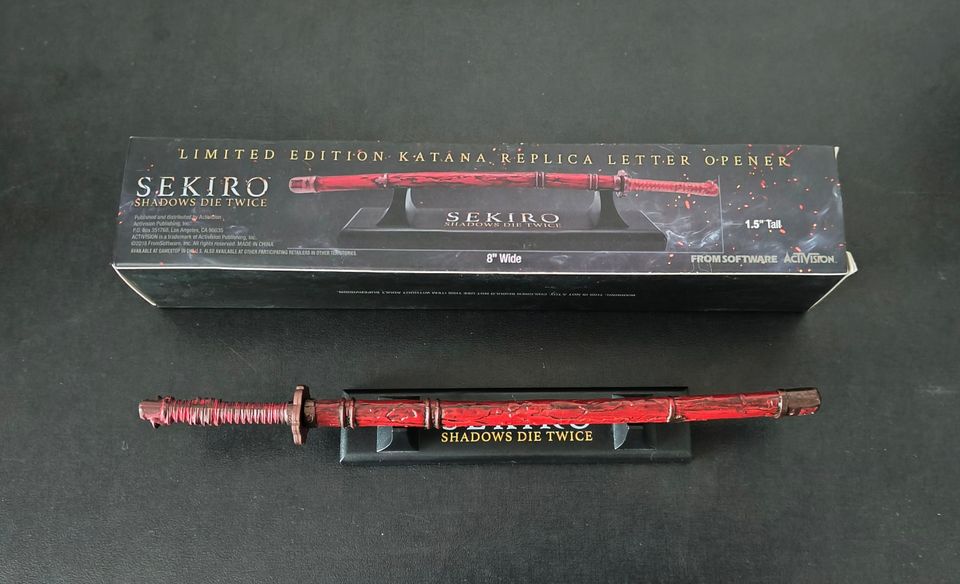 Sekiro Shadows Die Twice Limited GameStop Preorder Exclusive Letter Opener