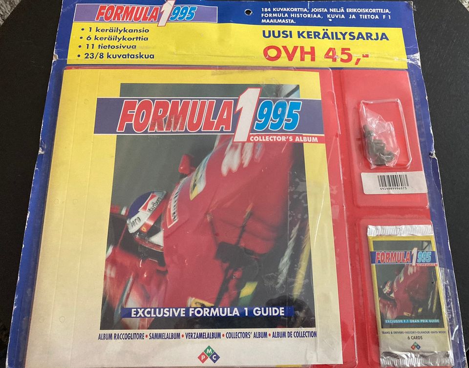 1995 Formula 1 keräilykansio nib