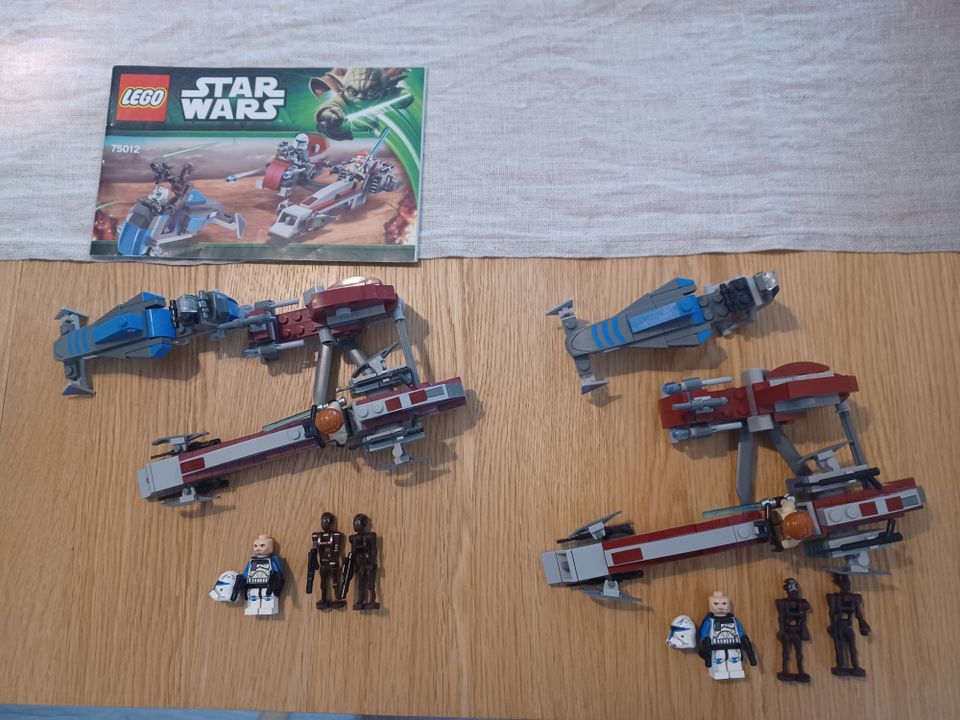 3 x Lego BARC Speeder with Sidecar