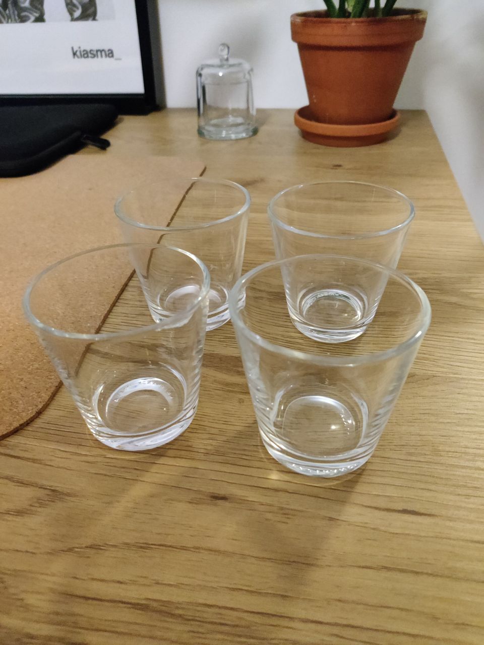 4 kpl Iittala kirkkaat Kartio-lasit