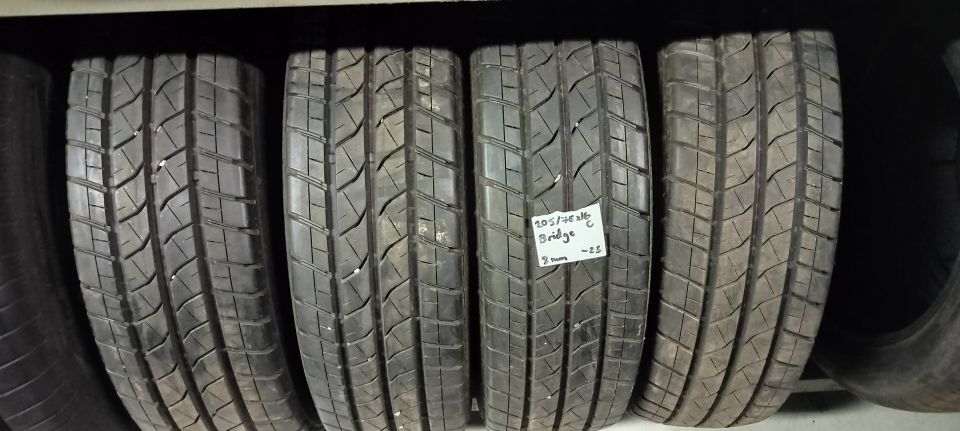 4kpl 205/75R16C Bridgestone pakun kesärenkaat