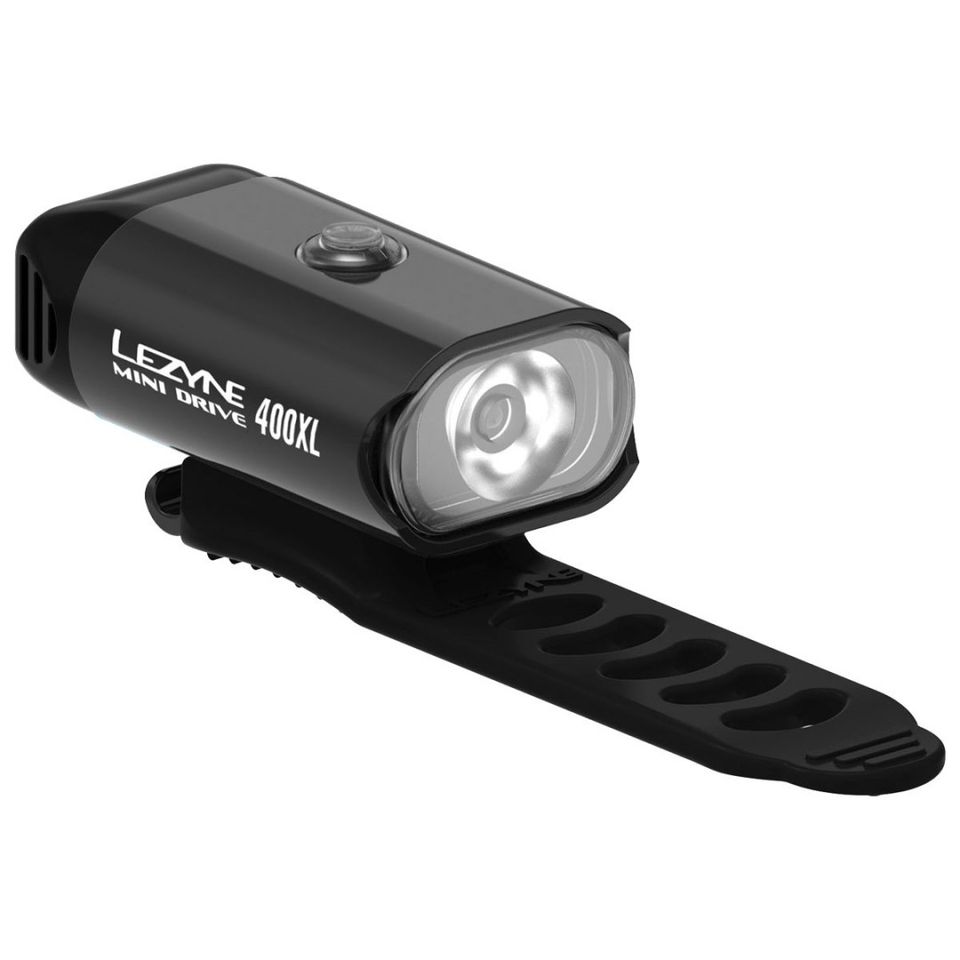 Ladattava led-etuvalo LEZYNE Mini Drive 400XL, musta runko