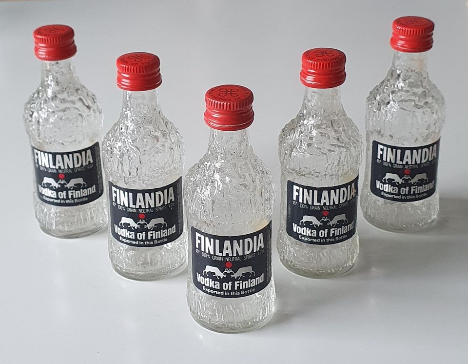 Finlandia vodka pullot - 5 kpl:n setti, Tapio Wirkkala