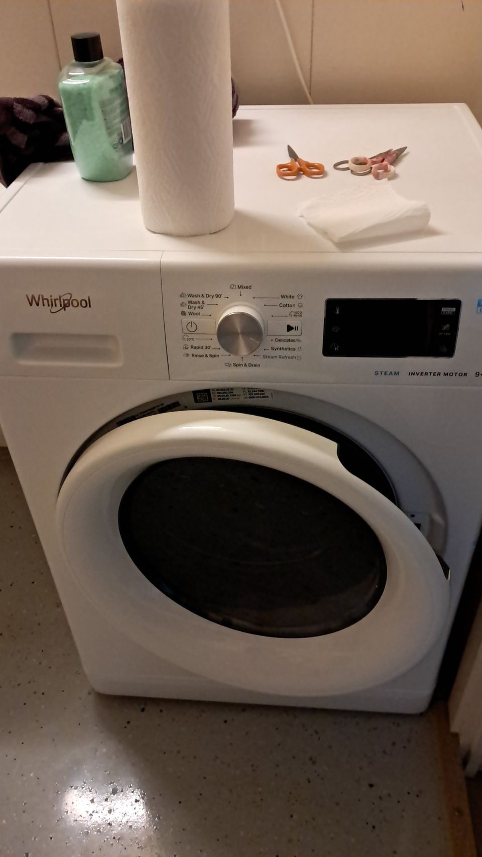 Whirlpool kuivaava pesukone