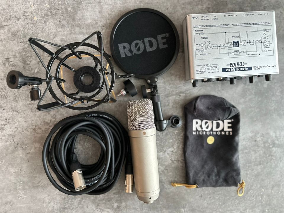 RODE NT1-A Studio mikrofoni & Edirol UA-25 Audio-sovitin