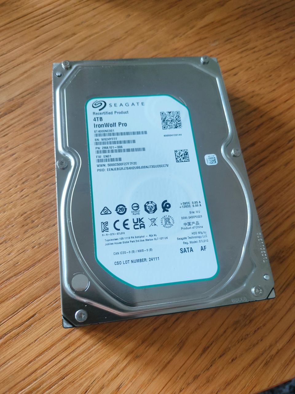 Seagate 4TB ironwolf kovalevy