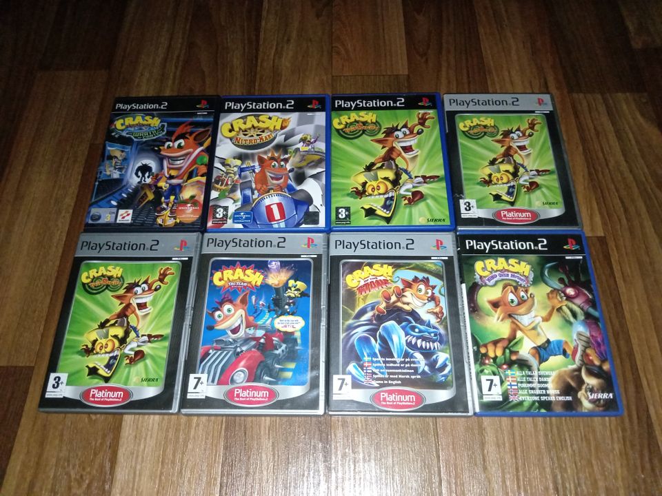 Crash Bandicoot PS2 pelit