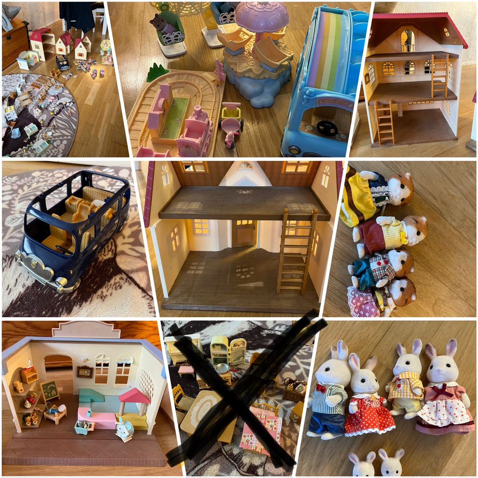 Sylvanian Families talot, hahmot ja tarpeet