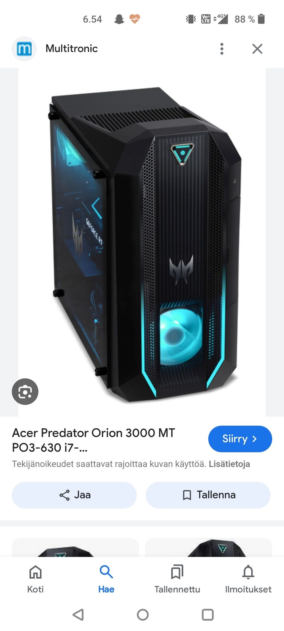 Predator 630,Rtx2070Super, i7 10700k, 32gb ram