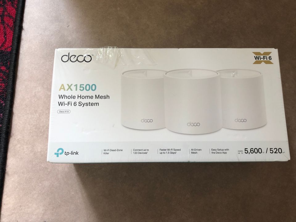 TP-Link Deco X10 AX1500 Mesh Wi-Fi 6 -järjestelmä 3-pack