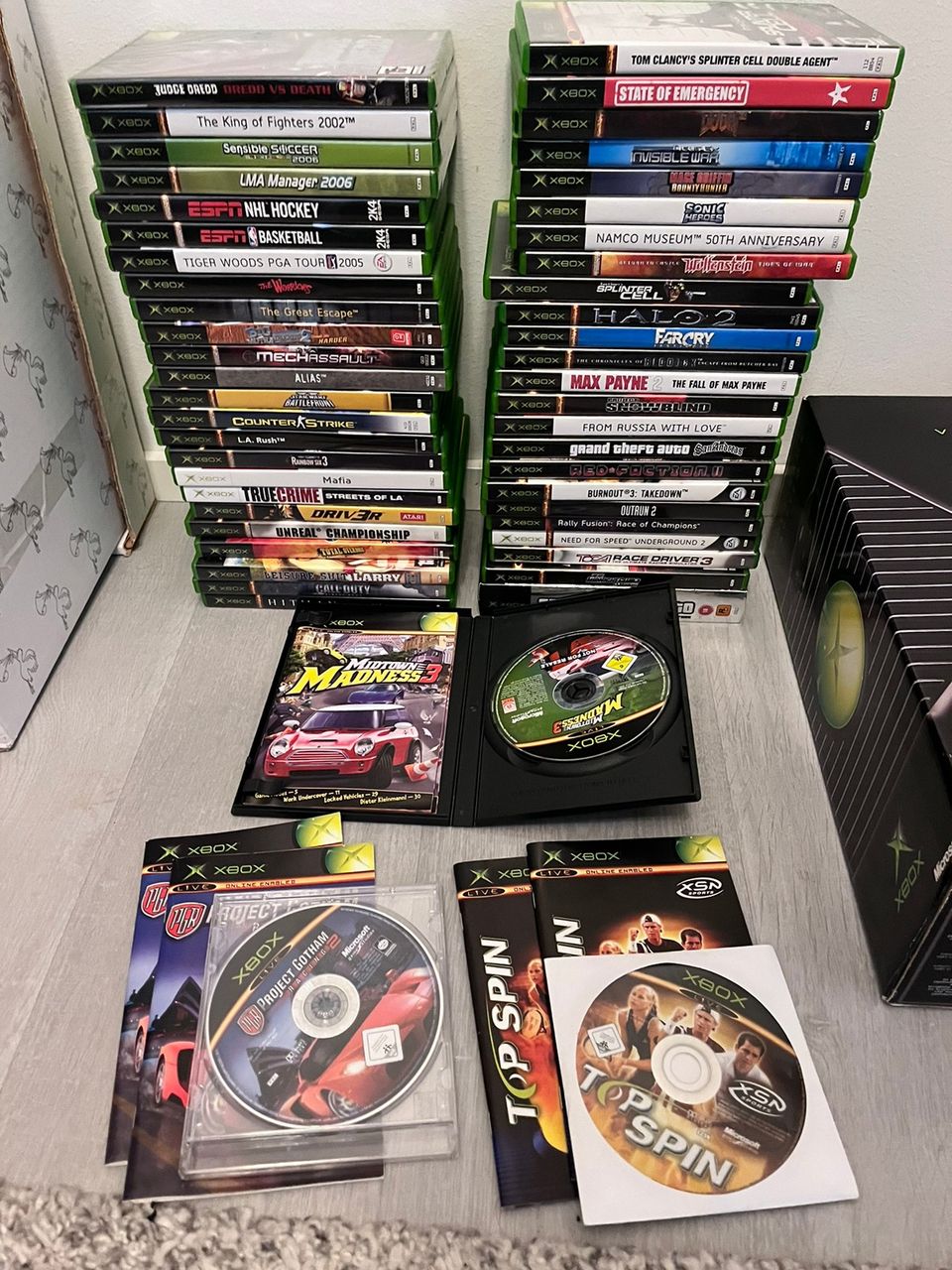 XBOX Original + pelit, ratti, kaukosäädin