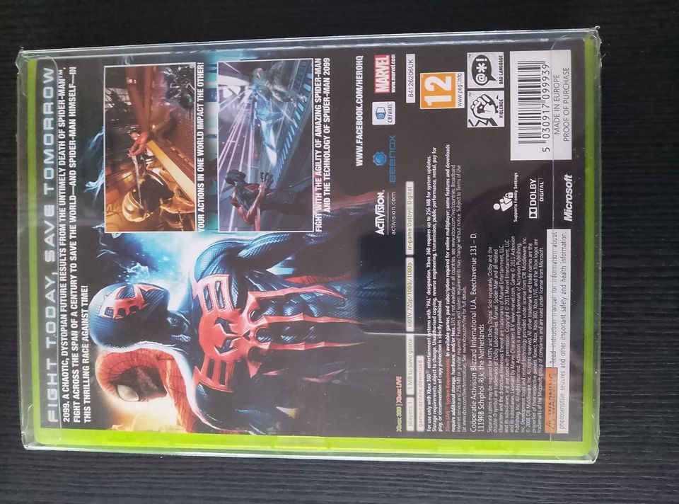 Spiderman edge of time, xbox 360 peli