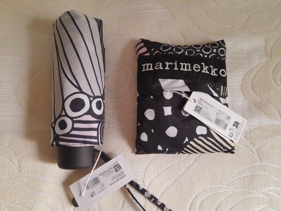 marimekko sateenvarjo ja kassi