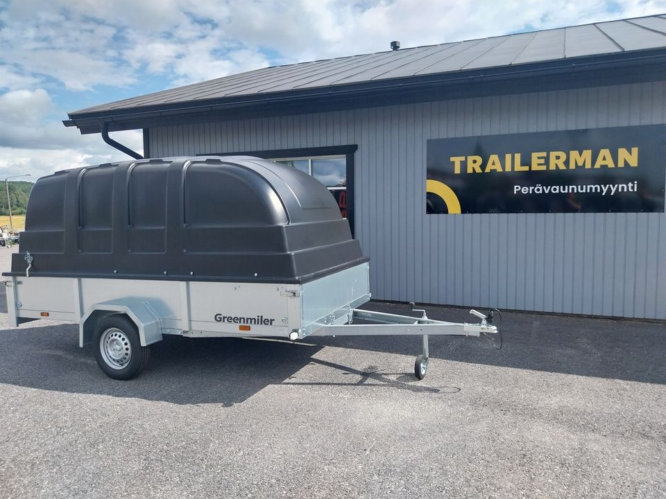 Esittelykärrypoisto: Greenmiler 325x150 mustalla kuomulla