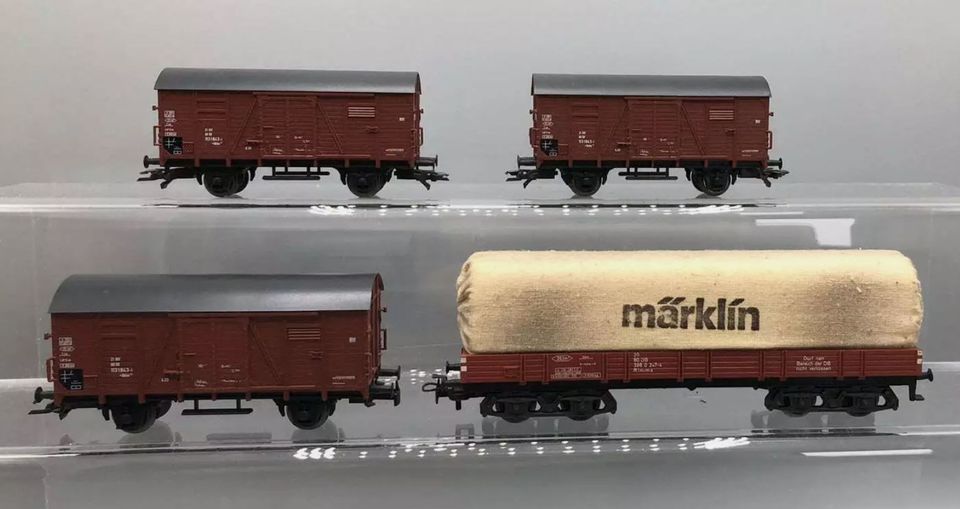 4x Märklin-tavaravaunua (H0) - 1