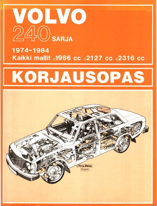 Volvo 240 korjausopas ym.