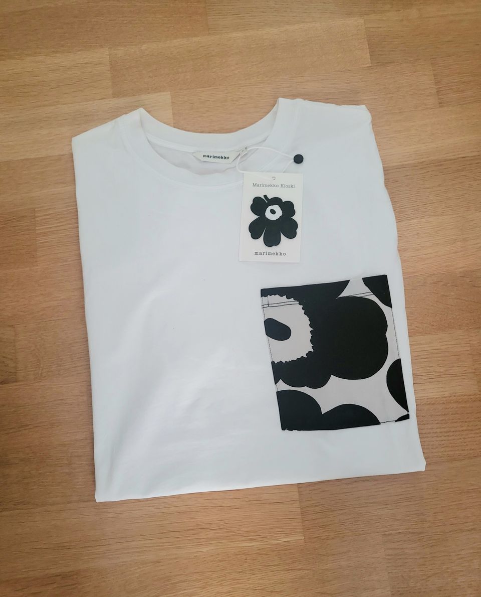 Uusi Marimekko Hiekka Solid t-paita, koko M