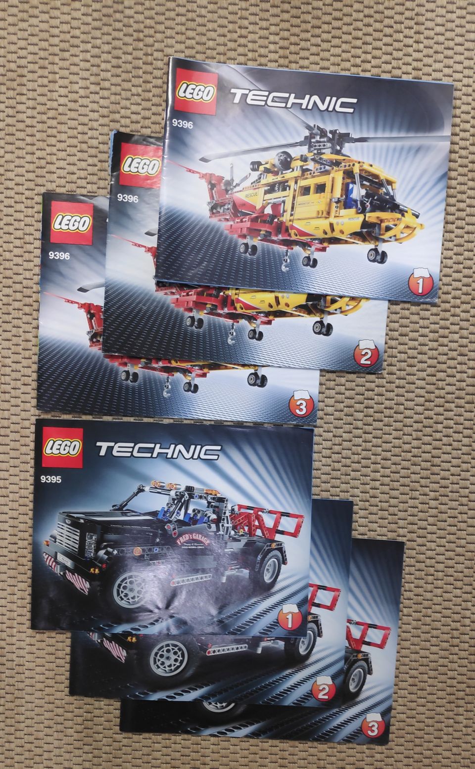 Lego Technic ohjeet 9396 ja 9395