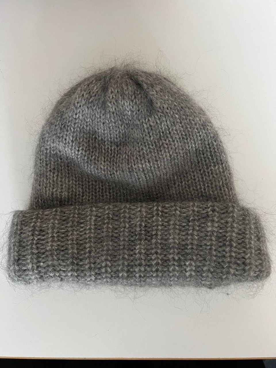 Samuji harmaa chunky beanie pipo